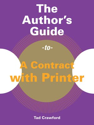cover image of The Author's Guide to a Contract with Printer